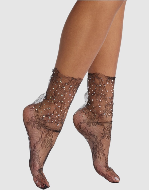 High Heel Jungle - Crystal Lace Socks