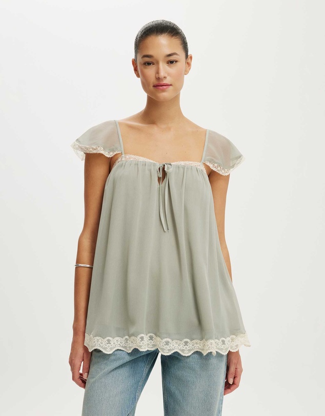 Cotton On - Florence Flutter Sleeve Tunic