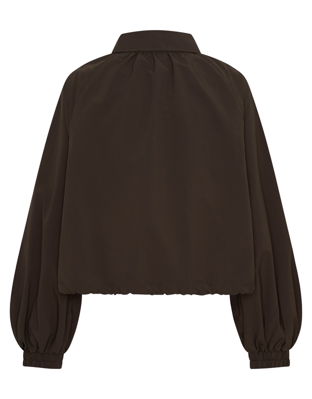 SSAINT - Fight Night Zip Windbreaker - Brown & Cream