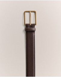 Trenery - Mica Grain-leather Belt in Espresso