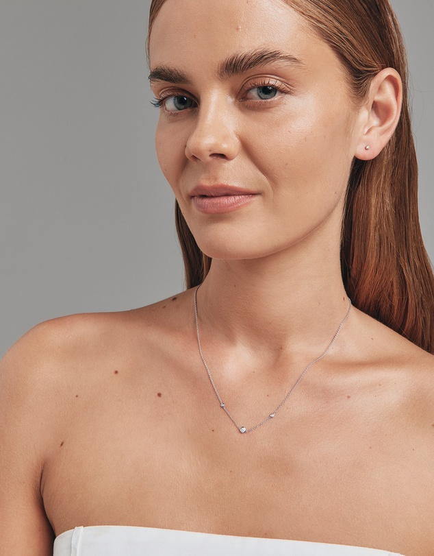 Michael Hill - Serendipity Necklace With 0.10 Carat TW Diamonds In Sterling Silver