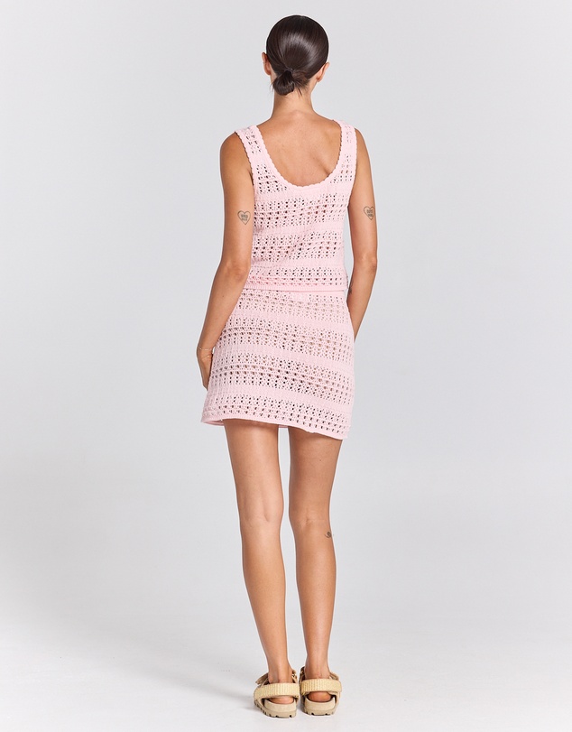 Poolside Paradiso - Maya Knit Sunrise Top - Pink