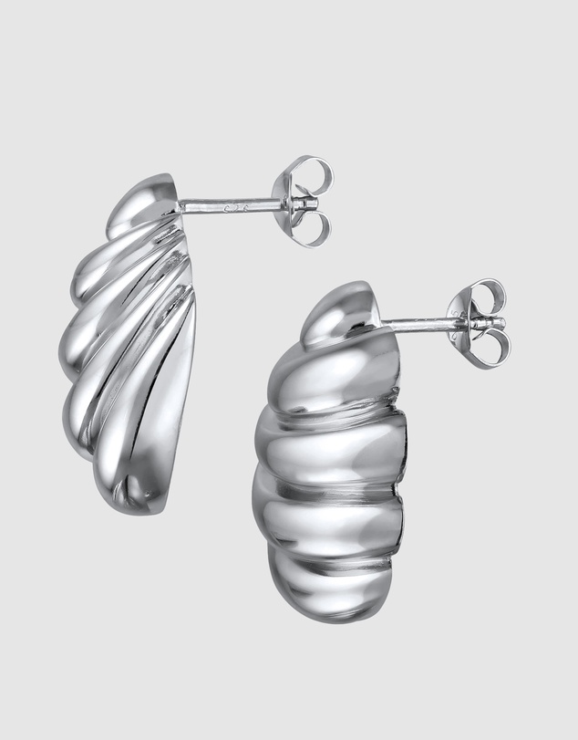Elli Jewelry - Shell Stud Earrings in 925 Silver