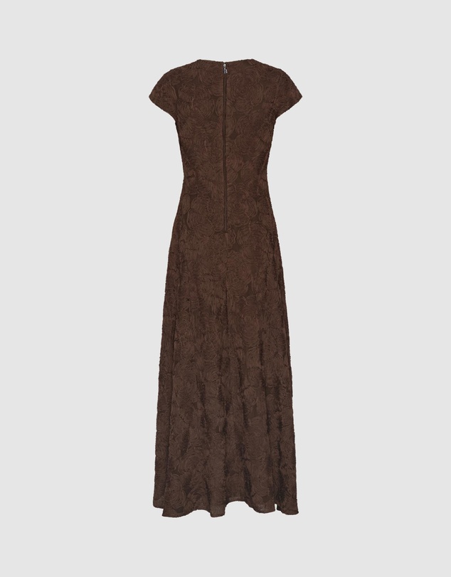 ROTATE - Flower Mesh Maxi Dress