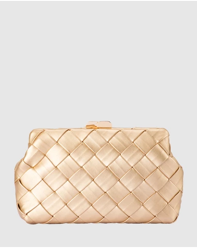 Olga Berg - Quinn Woven Clutch