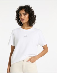 Status Anxiety - Feels Right T-Shirt With Logo
