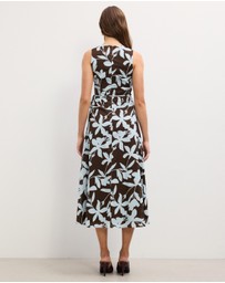 The Fated - Voilet Warp Midi Dress