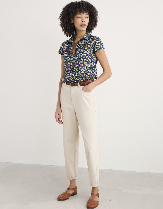 Seasalt - Seasalt Cornwall Multi Rushmaker Short Sleeve Shirt