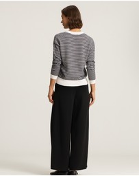 IDA+S - Petra Merino Silk Stripe Pullover