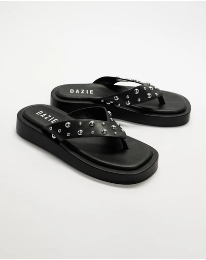 Dazie - Marie Studded Platform Sandals