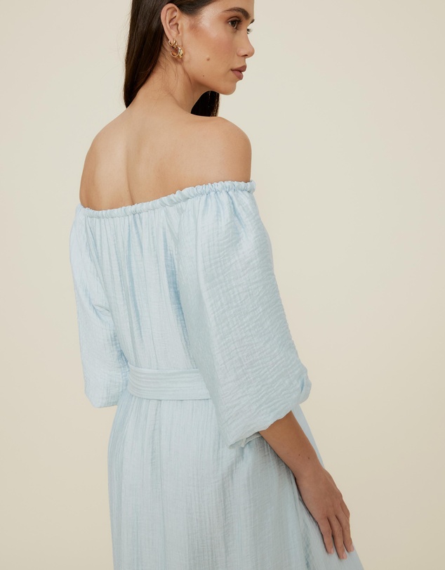 The Fated - Adjustable Neck Midi Dress
