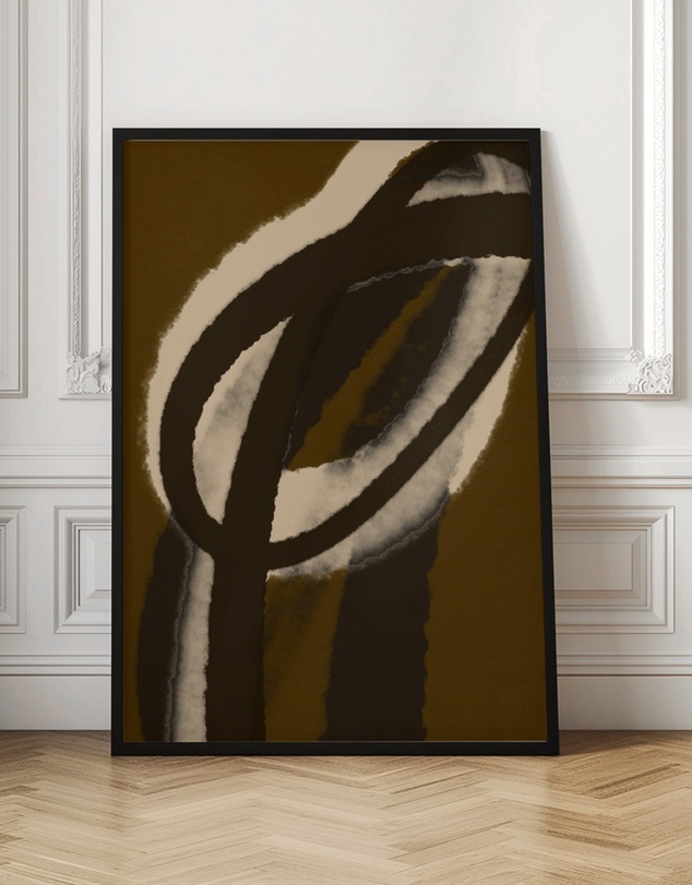 Olive et Oriel - Espressostrokes No 1 by Treechild Art Print