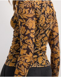 The Fated - Florence Long Sleeve Mesh Top