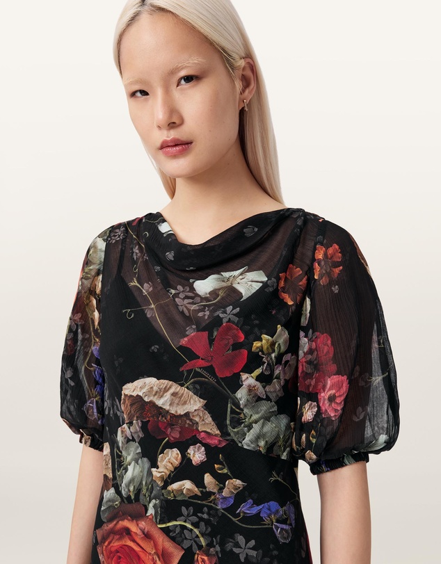 AllSaints - Tiwa Silk-Blend Dress