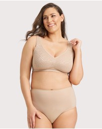 Ava & Audrey  - Ava & Audrey Millie Jacquard Mesh Wire-free Support Bra