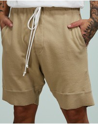 Surrounded By Ghosts - The Larimar French Terry Drawstring Shorts