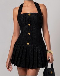 Heiress Beverly Hills - Tweed Flare Mini Dress