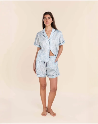 Gingerlilly - Daphne Cotton Sateen Short Set