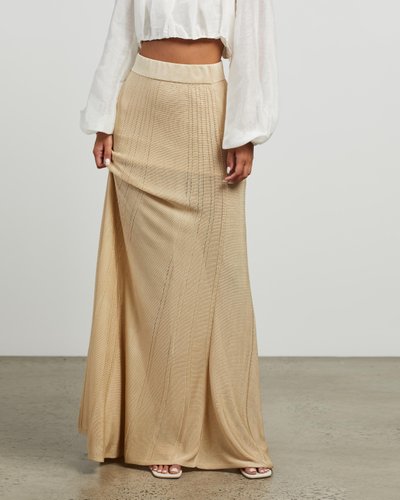Fleur Pleat Knit Skirt