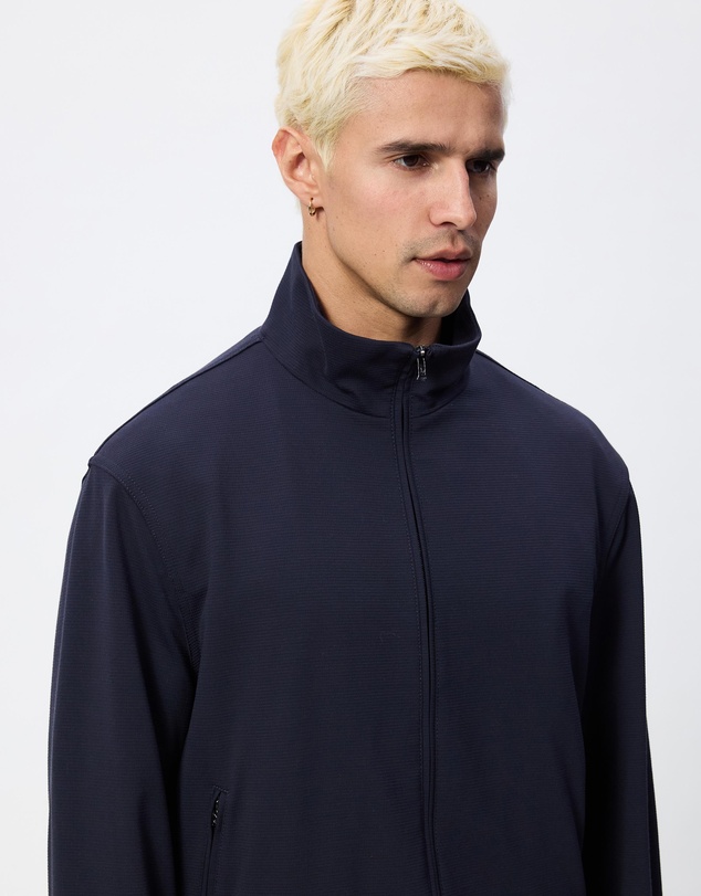 Emporio Armani - Waffle-Effect Amure Fabric Blouson Jacket