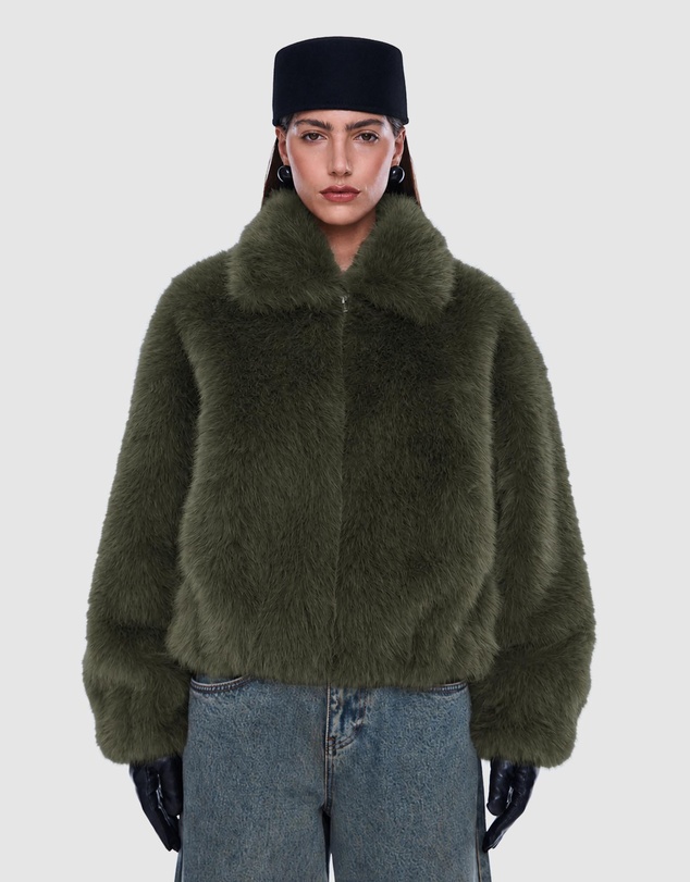 ENA PELLY - Daphne Faux Fur Bomber