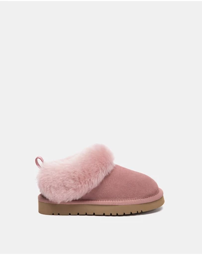 EVERAU - Australian Shepherd Ugg Glacial Kids Cow Suede Upper UGG Boots