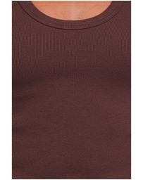 Petal & Pup - Miles Racerback Rib Knit Tank Top - Espresso