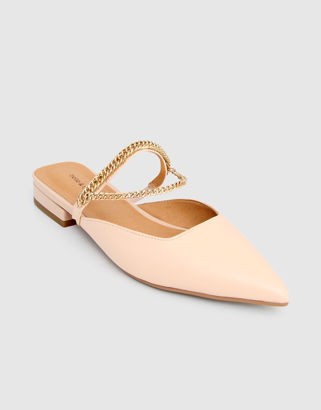 Belle & Bloom - On The Go Leather Flat