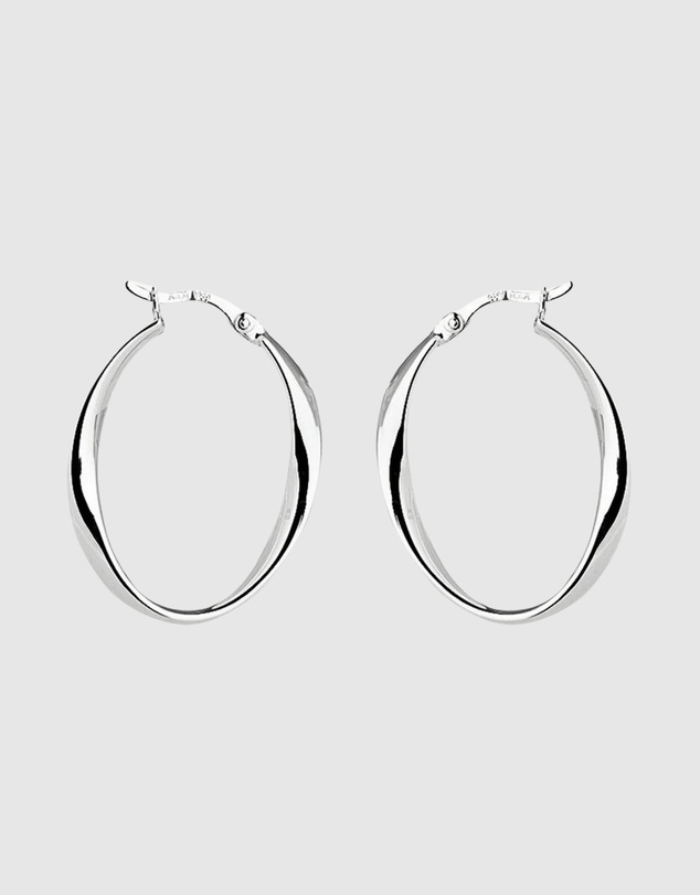 Najo - Cinta Silver Hoop Earring