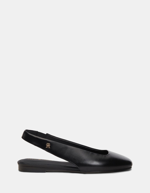 Tommy Hilfiger - Lana Leather Sling Back Ballerina Flats - Women's