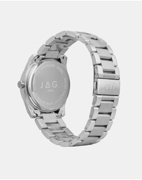 Jag - Beaufort Mens Green Dial 41.8mm Silver Watch