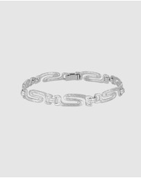 HOUSE OF SLANI - Adjustable Textured Silver Athena Bracelet