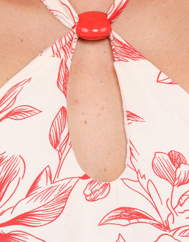 Petal & Pup - Elira Mini Dress - Red Floral
