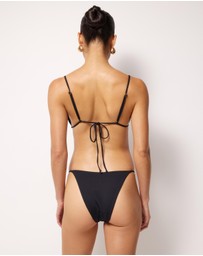 AERE - Bead Detail Triangle Bikini Top