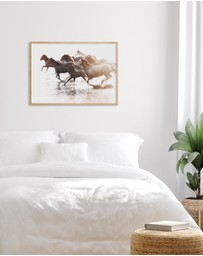 Olive et Oriel - Riviere Stallions Art Print