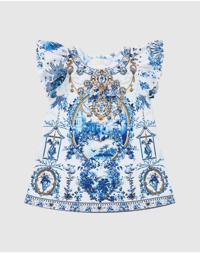 Camilla - Embroidered Sleeve Tee Dress - Babies