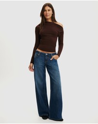 Cotton On - Georgie Off Shoulder LS Top