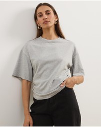 Atmos&Here - Short Sleeve Funnel Neck T-Shirt