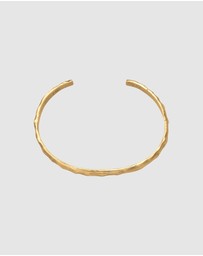 Haze & Glory - ICONIC EXCLUSIVE - Bracelet Men Everyday Bangle 925 Sterling Silver Gold-Plated