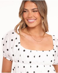 Petal & Pup - Julia Set - Black Polkadot
