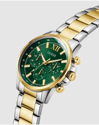 GUESS - Guess Men's 2-Tone 44mm Multi-function Watch