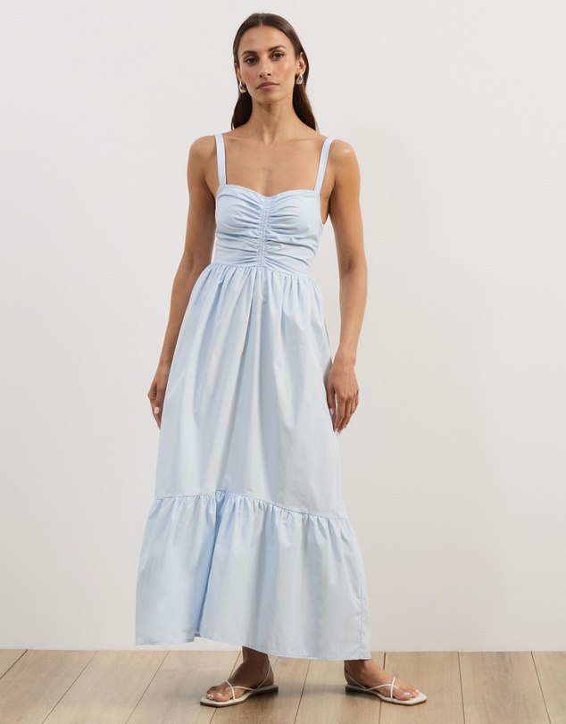 Atmos&Here - Andy Cotton Poplin Midi Dress