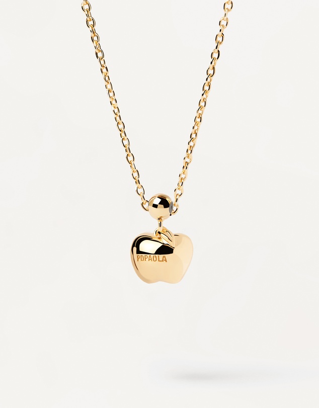 PDPAOLA - Charm Necklace Apple Charm
