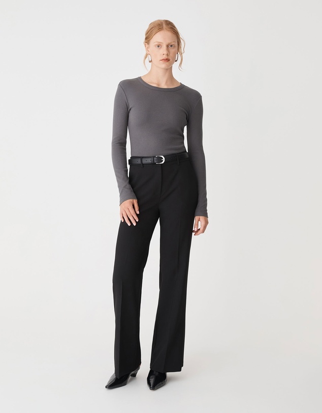 Forcast - Devon Long Sleeve Rib Tee
