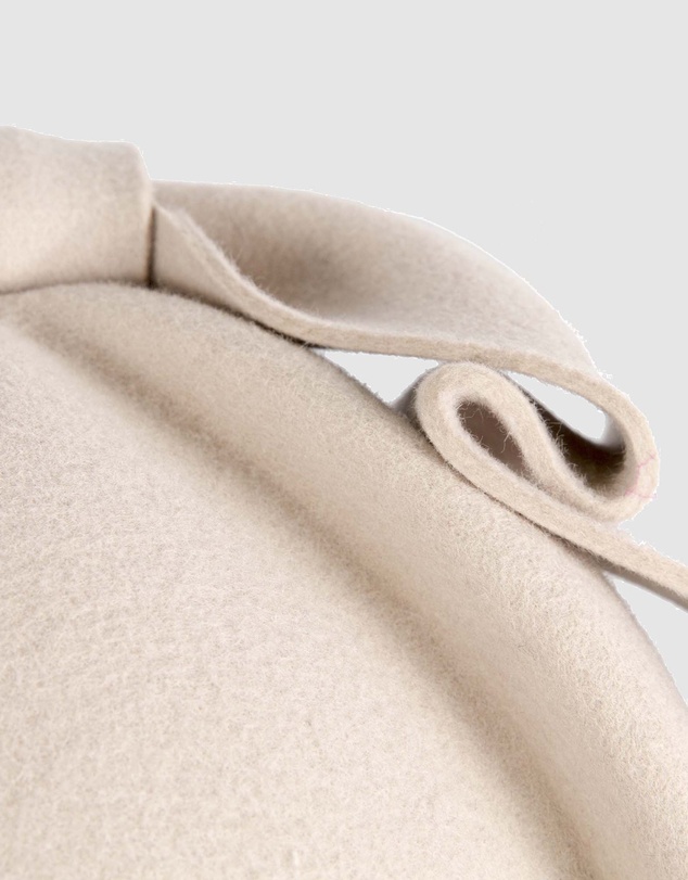 Max Alexander - Felt Cream Pillbox Hat