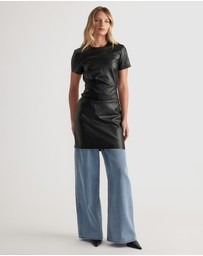 Decjuba - Monica Faux Leather Mini Dress