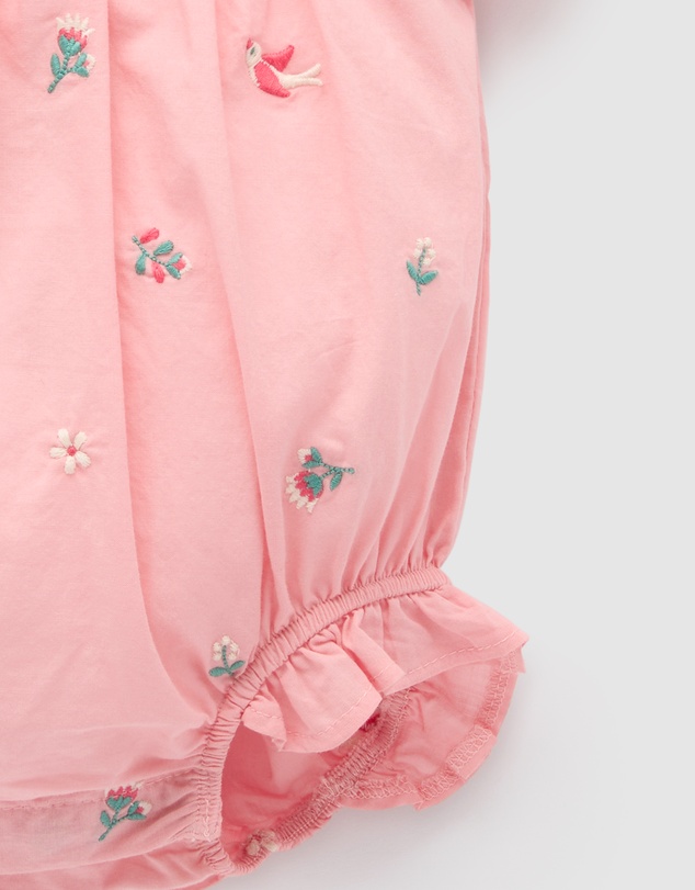Purebaby - Embroidered Bodysuit -Kids-Babies