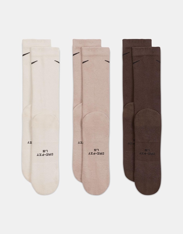 Nike - Nike Everyday Elevated Crew Socks 3-Pack