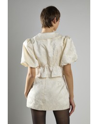 Glamorous - Cream Brocade A-Line Mini Skirt