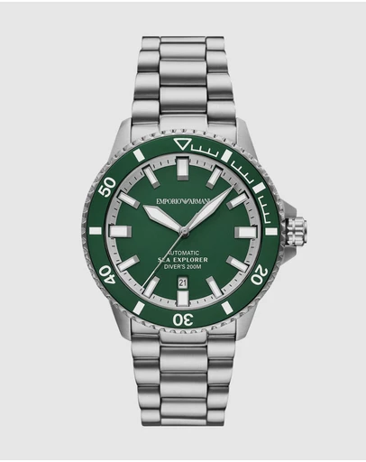 Emporio Armani - Silver Tone Analogue Watch